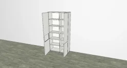 Musterring Vitrinen|Vitrinen-Vitrine Kara-Frame Weiß