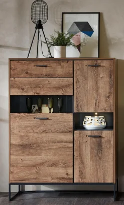 Wohnconcept Vitrinen|Vitrinen-Vitrine Manhattan Eiche