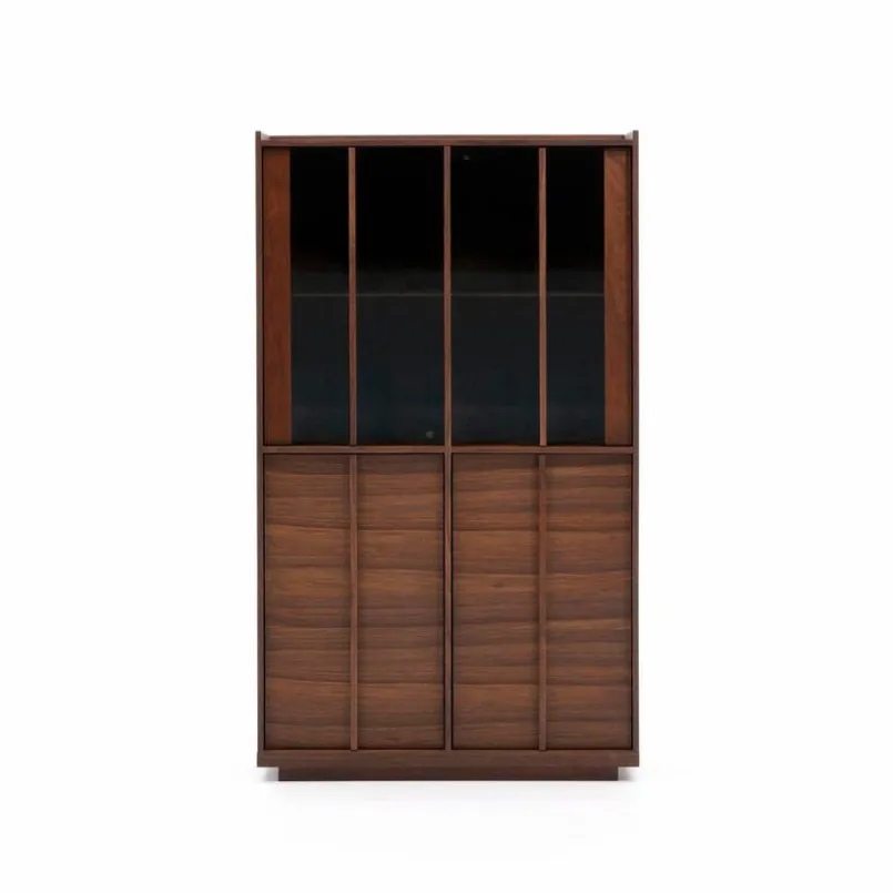 Kave Home Vitrinen|Vitrinen-Vitrine Onix Walnuss