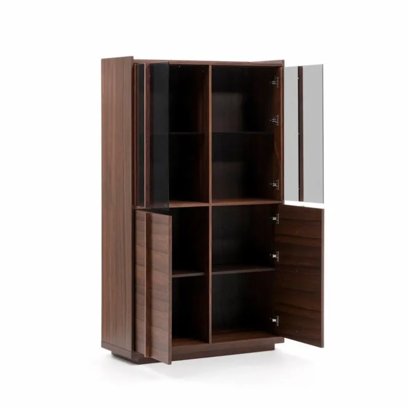 Kave Home Vitrinen|Vitrinen-Vitrine Onix Walnuss