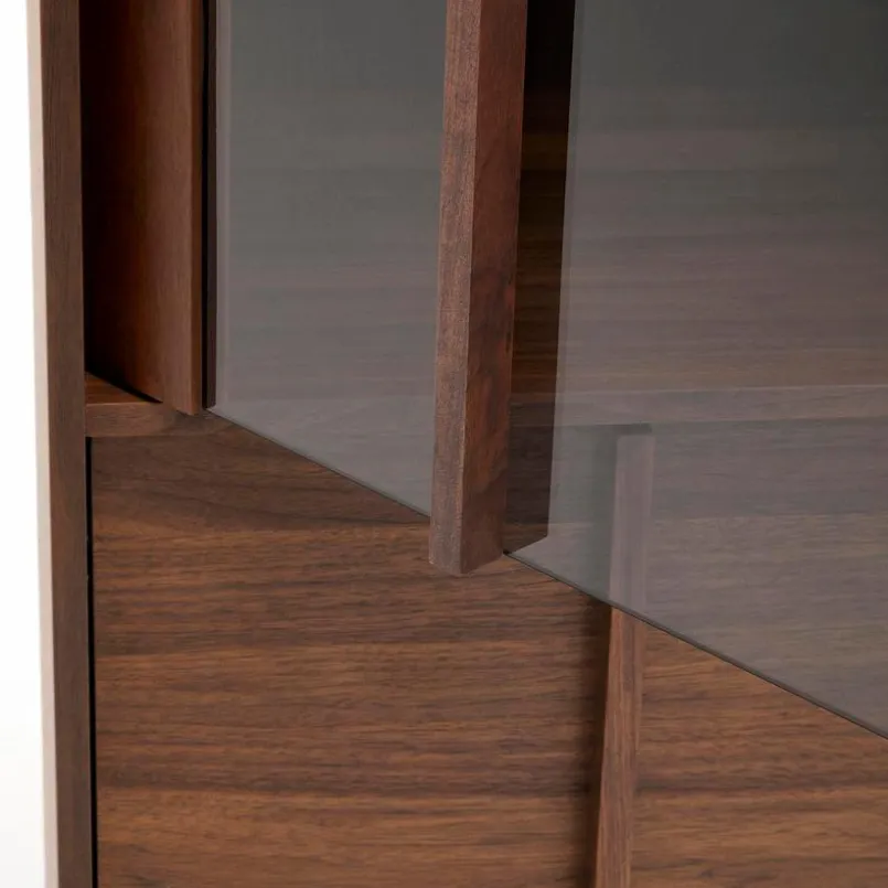 Kave Home Vitrinen|Vitrinen-Vitrine Onix Walnuss