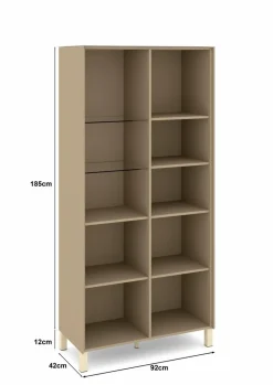 Vitrinen|Vitrinen|set one by Musterring Vitrine Reno Taupe
