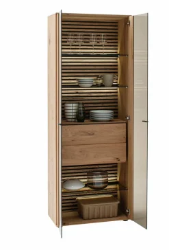 Vitrinen|Vitrinen|SCHÖNER WOHNEN-Kollektion Vitrine Yonna Braun