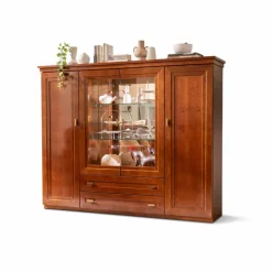 Vitrinen|Wehrsdorfer Vitrinenschrank Kent Cognac