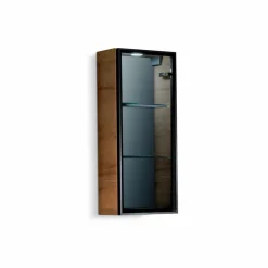 Badschränke|Pelipal Vitrinen-Wandschrank Universelle/Balto Riviera Eiche