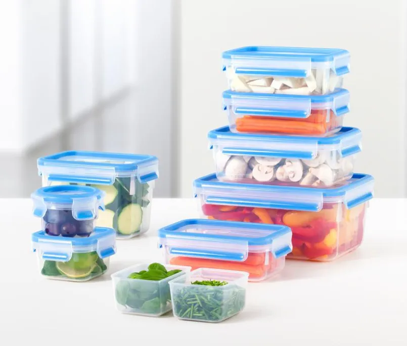 emsa Vorratsdosen|Lunchboxes-Vorratsdose Clip&Close 3tlg. Blau