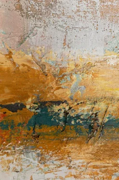 Bilder Mit Rahmen|Bilder Nach Themen|KARE DESIGN Wandbild 120 x 120 cm Dust 54194 Gold