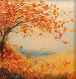 Wandbild 30 x 30 cm Autumn Tree<EUROART