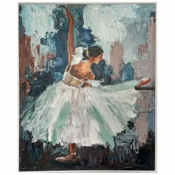 Dekorationsartikel|Bilder Mit Rahmen-Wandbild 82,8 x 82,8 cm Ballet Blau