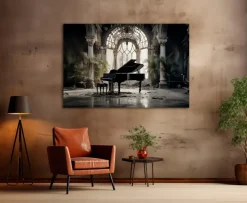 Wandbild 80 x 120 cm Black Piano II<EUROART New