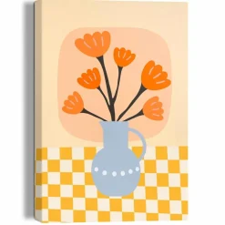 Bilder Ohne Rahmen|Reinders Wandbild 20 x 30 cm Bloom Vase Orange