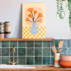 Bilder Ohne Rahmen|Reinders Wandbild 20 x 30 cm Bloom Vase Orange