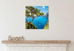 Bilder Ohne Rahmen|EUROART Wandbild 55 x 55 cm Capri III Blau