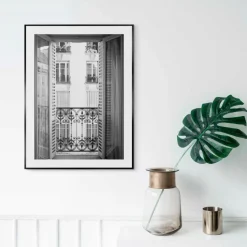 Bilder Mit Rahmen|Reinders Wandbild 30 x 40 cm Classic Balcony Schwarz