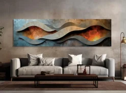 Wandbild 50 x 180 cm Copper Abstract III<EUROART Clearance