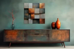 Wandbild 50 x 50 cm Copper Abstract IV<EUROART Discount