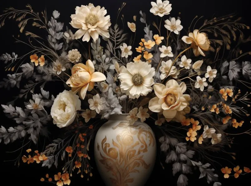 Wandbild 100 x 135 cm Floral Composition II<EUROART Outlet