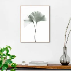 Wandbild 40 x 50 cm Ginko Blatt<Reinders Outlet