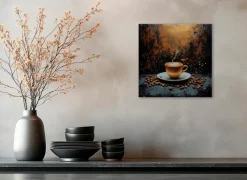 Bilder Ohne Rahmen|EUROART Wandbild 30 x 30 cm en Coffee Gold