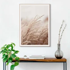 Bilder Mit Rahmen|Bilder Nach Themen|Reinders Wandbild 50 x 70 cm Gräser Beige