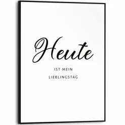 Reinders Bilder Mit Rahmen-Wandbild 30 x 40 cm Heute Schwarz