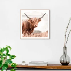 Reinders Bilder Mit Rahmen|Bilder Nach Themen-Wandbild 50 x 50 cm Highlander Beige