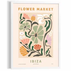 Reinders Bilder Mit Rahmen-Wandbild 50 x 70 cm Ibiza Flowers Bunt