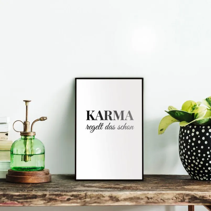 Reinders Bilder Mit Rahmen|Bilder Nach Themen-Wandbild 20 x 30 cm Karma Weiß