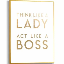 Wandbild 30 x 40 cm Lady Boss<Reinders