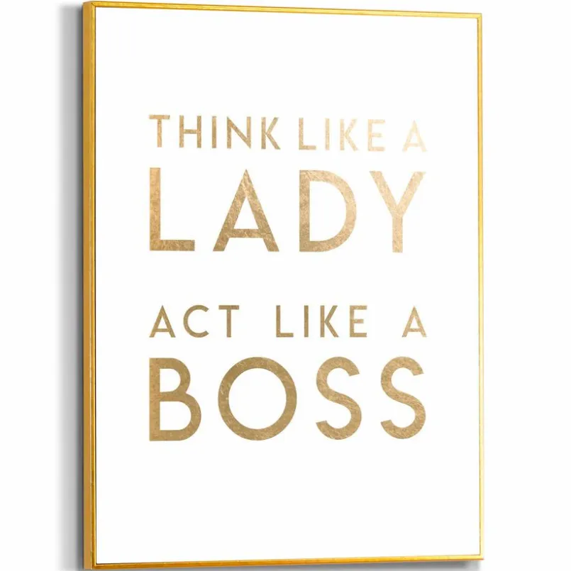Wandbild 30 x 40 cm Lady Boss<Reinders