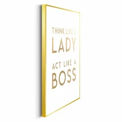 Wandbild 30 x 40 cm Lady Boss<Reinders