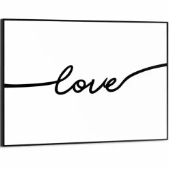 Bilder Mit Rahmen|Bilder Nach Themen|Reinders Wandbild 30 x 40 cm Love Weiß