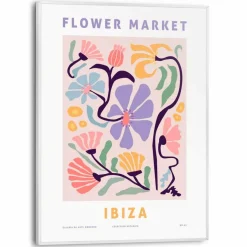 Bilder Mit Rahmen|Reinders Wandbild 30 x 40 cm Madrid Flower Market Bunt