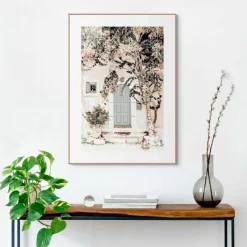 Bilder Mit Rahmen|Reinders Wandbild 50 x 70 cm Mediterranean Door Beige