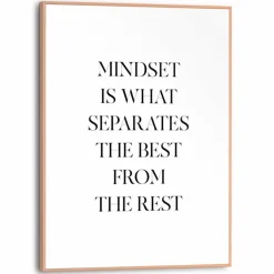 Wandbild 30 x 40 cm Mindset<Reinders Online
