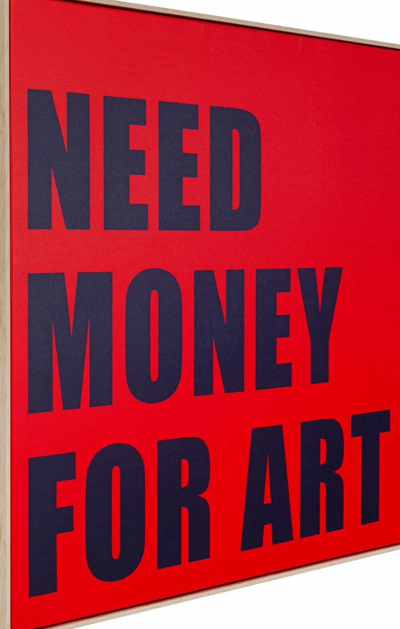 Bilder Mit Rahmen|Bilder Nach Themen|KARE DESIGN Wandbild 83 x 84 cm Need Money 56789 Rot