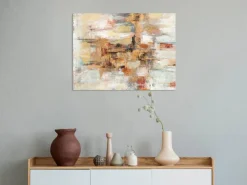Bilder Ohne Rahmen|EUROART Wandbild 60 x 80 cm Old Bridge Reminiscence I Orange