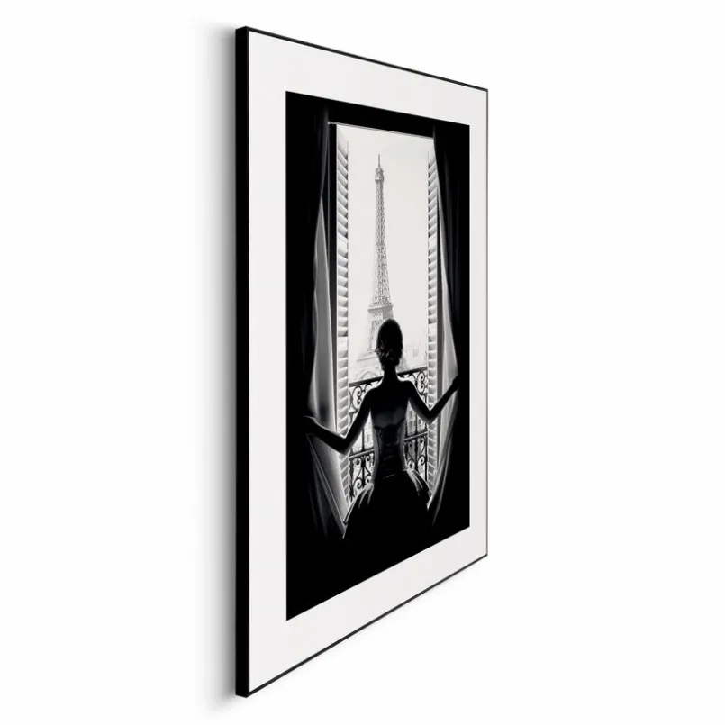 Reinders Bilder Mit Rahmen|Bilder Nach Themen-Wandbild 50 x 70 cm Paris Balcony Schwarz