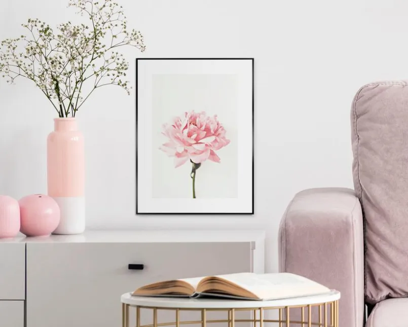 Reinders Bilder Mit Rahmen|Bilder Nach Themen-Wandbild 30 x 40 cm Pink Rose Rosa