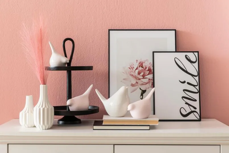Reinders Bilder Mit Rahmen|Bilder Nach Themen-Wandbild 30 x 40 cm Pink Rose Rosa
