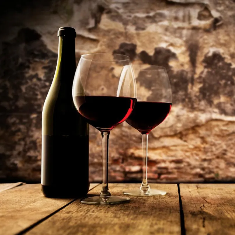 Wandbild 30 x 30 cm Red wine VI<EUROART Outlet