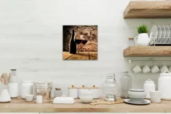 Wandbild 30 x 30 cm Red wine VI<EUROART Outlet