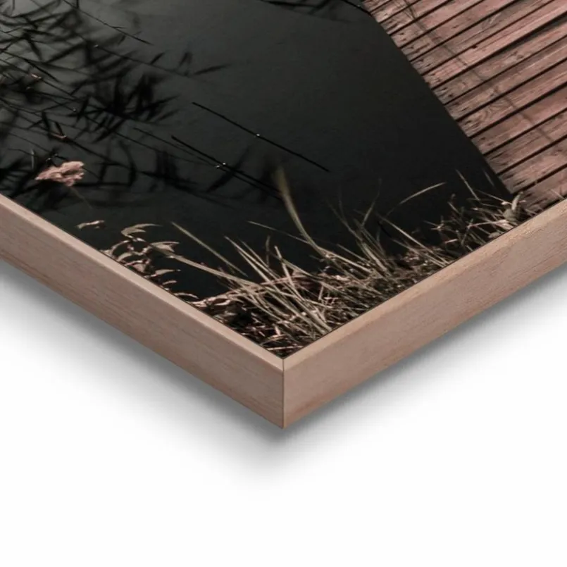 Bilder Mit Rahmen|Bilder Nach Themen|Reinders Wandbild 50 x 70 cm Scandic Jetty Blau