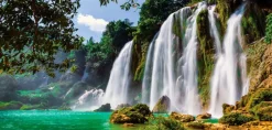 EUROART Bilder Nach Themen-Wandbild 55 x 115 cm Waterfall VI Lila