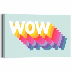 Wandbild 20 x 30 cm Wow<Reinders Clearance