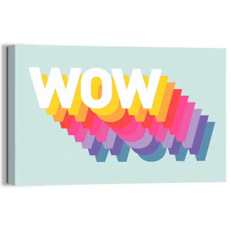 Wandbild 20 x 30 cm Wow<Reinders Clearance