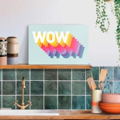 Wandbild 20 x 30 cm Wow<Reinders Clearance
