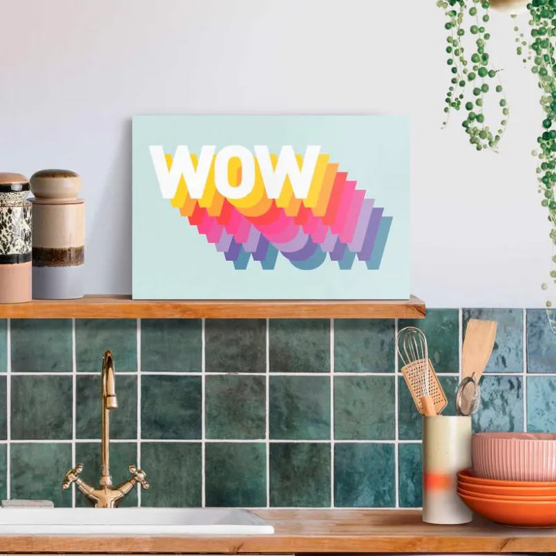 Wandbild 20 x 30 cm Wow<Reinders Clearance