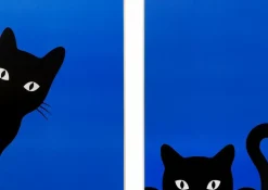 Wandbild 2x 40 x 60 cm Ciao Gatto 56298 2er Set<KARE DESIGN Outlet