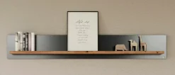 set one by Musterring Regale-Wandboard York Graphit / Eiche